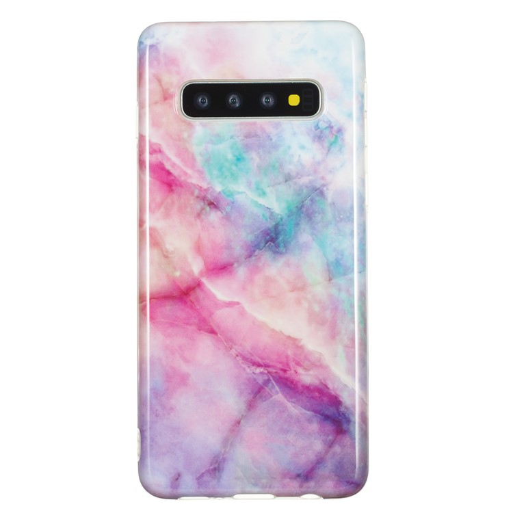 

All-wrapped Marble Pattern IMD TPU Case for Samsung Galaxy S10 Plus - Style B, Galaxy S10 Plus