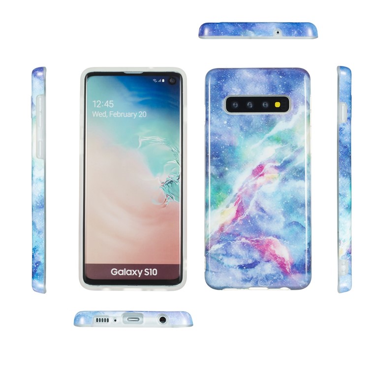 All-wrapped Marble Pattern IMD TPU Case for Samsung Galaxy S - Style C-7