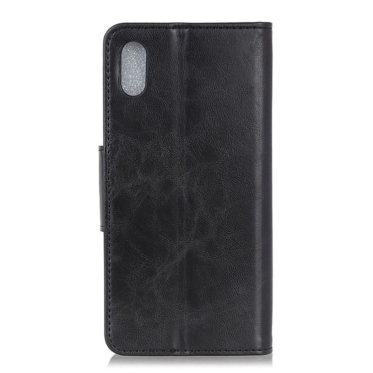 Crazy Horse Wallet Leather Stand Cover for Samsung Galaxy A10e - Black-3