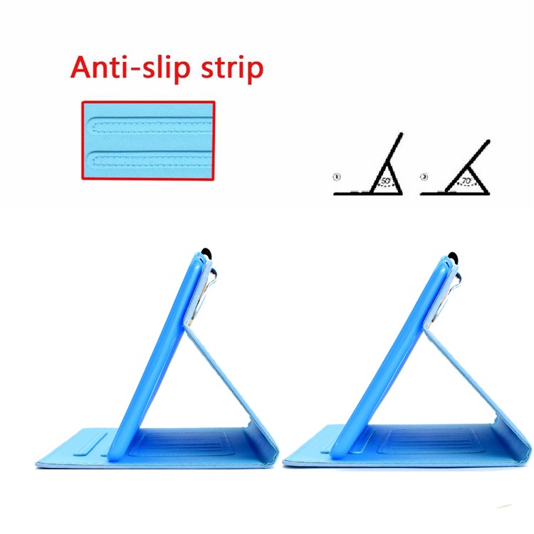 Soporte de Tarjetas de Impresión de Patrones Con Cáscara de Cuero Para Samsung Galaxy Tab A 10.1 (2019) T510/T515 - Mariposa-12