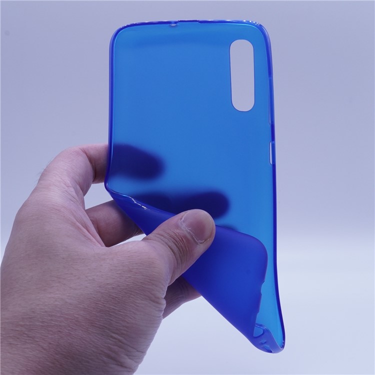 Double-sided Matte TPU Case for Samsung Galaxy A70 - Blue-2