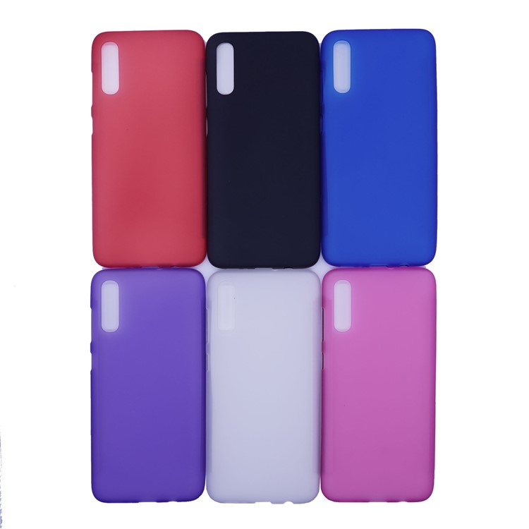 Double-sided Matte TPU Case for Samsung Galaxy A70 - Blue-8