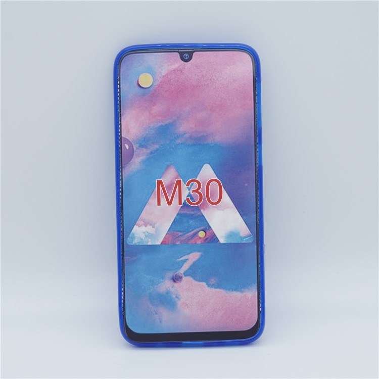 Double-sided Matte TPU Case for Samsung Galaxy M30 5G - Blue-5