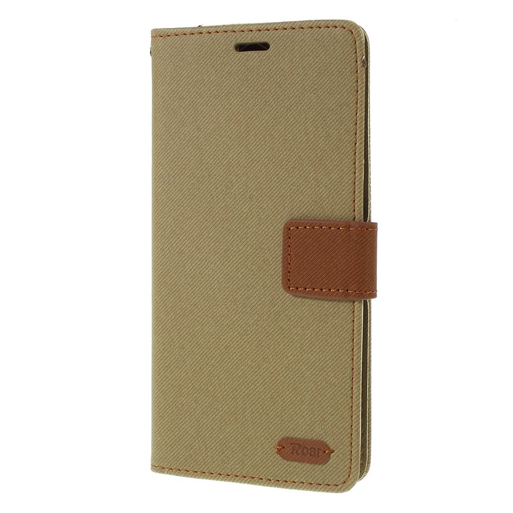 Custodia A Portafoglio In Pelle Di Vacchetta Twill KOREA Per Samsung Galaxy A70 - Cachi-5
