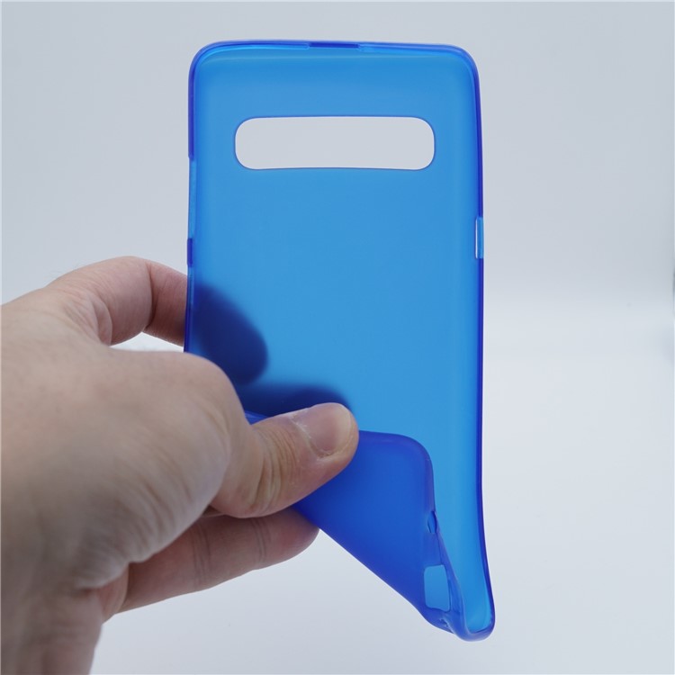 Double-sided Matte TPU Case for Samsung Galaxy S10 5G - Blue-2