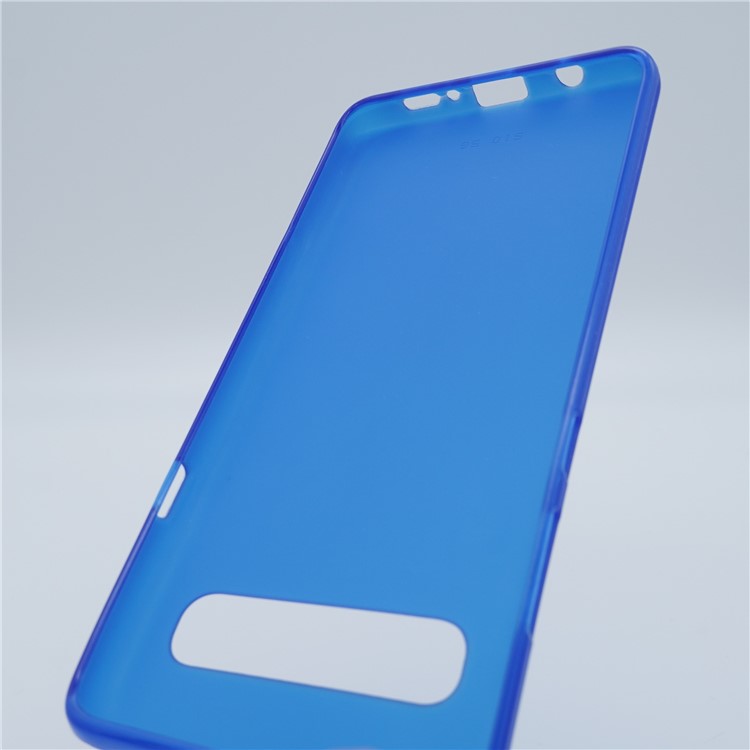 Double-sided Matte TPU Case for Samsung Galaxy S10 5G - Blue-4