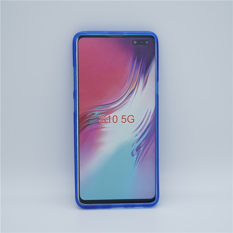 Double-sided Matte TPU Case for Samsung Galaxy S10 5G - Blue-6