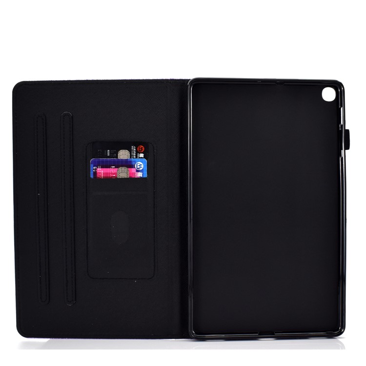 Glittery Powder Card Slots Stand Leather Case for Samsung Galaxy Tab A 8 (2019) SM-P200 (Wi-Fi) / SM-P205 (LTE) - Black-11