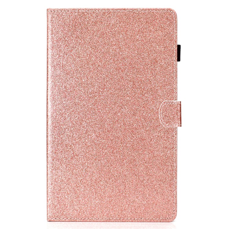 Coperchio Per Tavolette in Pelle Per Schede in Polvere Scintillanti Per Samsung Galaxy Tab A 10.1 (2019) SM-T510 / SM-T515 - Oro Rosa-2