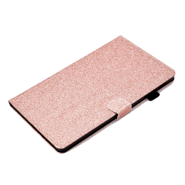 Glitzernden Pulver Kartensteckplätze Stehen Leder Tablet-Cover Für Samsung Galaxy Tab A 10.1 (2019) SM-T510 / SM-T515 - Roségold-5