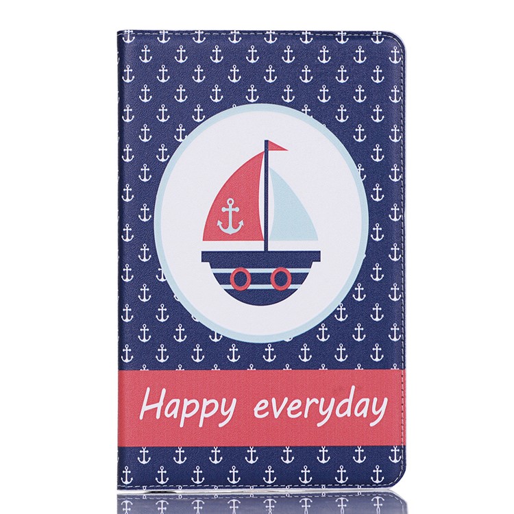 

Pattern Printing Wallet Stand Flip Leather Tablet Case for Samsung Galaxy Tab A 8.0 (2019) with S Pen P200 P205 - Boat, Galaxy Tab A 8.0 (2019) with S Pen P200