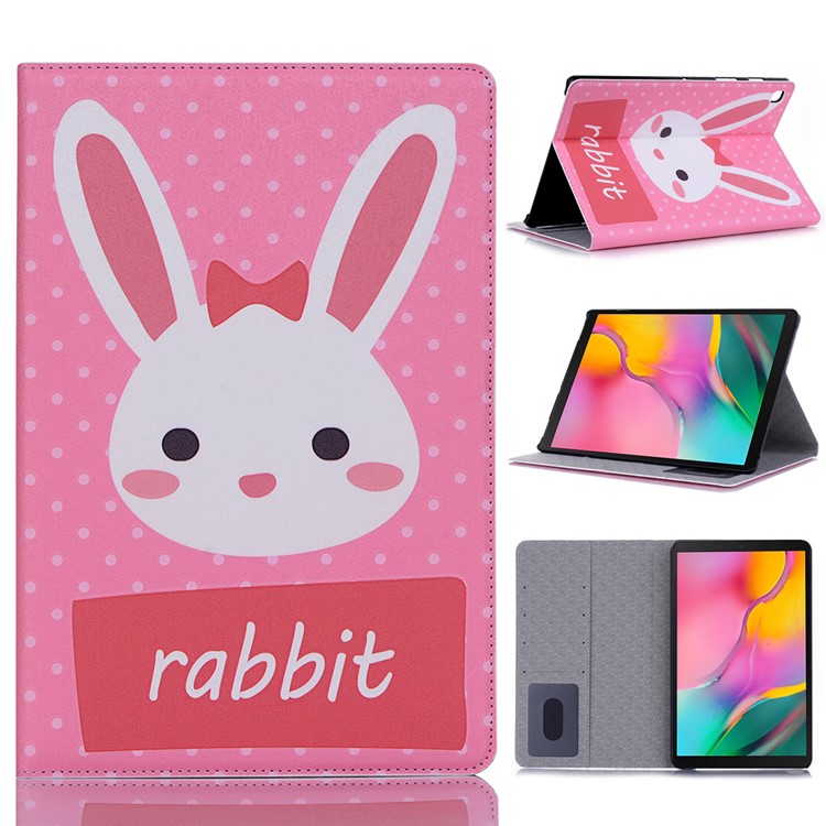 

Pattern Printing Stand Wallet Leather Tablet Protective Cover for Galaxy Tab A 10.1 (2019) SM-T510 / SM-T515 - Rabbit, Galaxy Tab A 10.1 (2019)