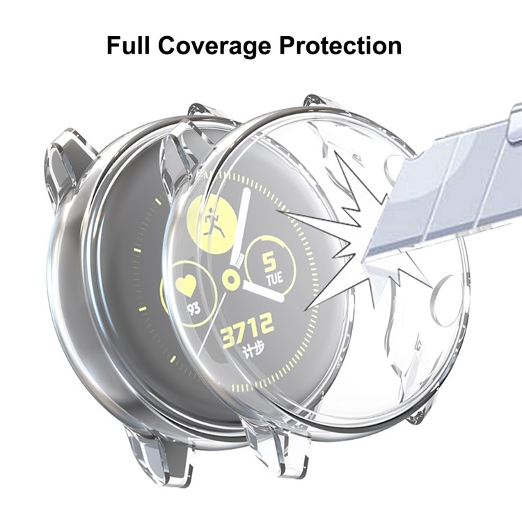 HAT PRINCE Transparent All-wrapped TPU Protective Case for Samsung Galaxy Watch Active-4
