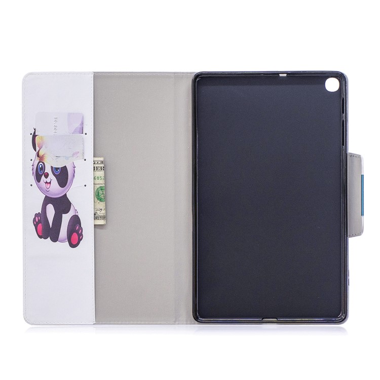 Pattern Printing Wide Clasp Stand Wallet Flip Leather Tablet Cover for Samsung Galaxy Tab S5e SM-T720 / SM-T725 - Baby Panda-4
