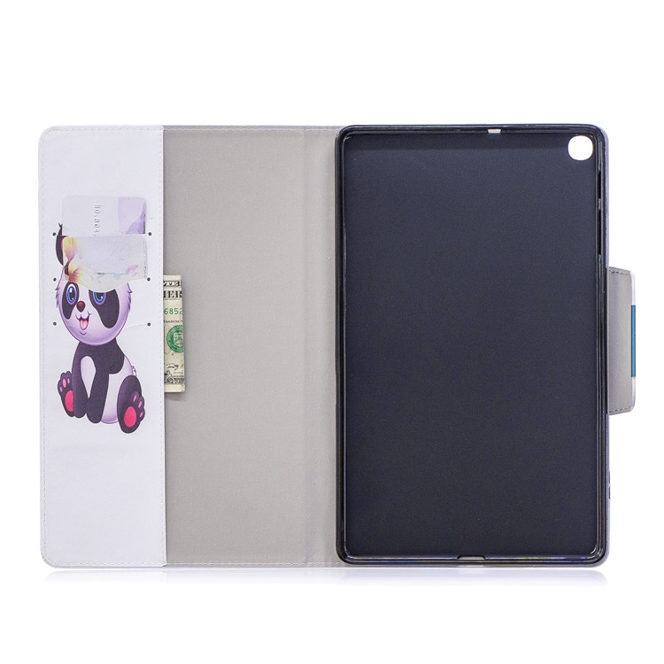 Pattern Printing Wide Clasp Stand Wallet Flip Leather Tablet Cover for Samsung Galaxy Tab S5e SM-T720 / SM-T725 - Baby Panda-4