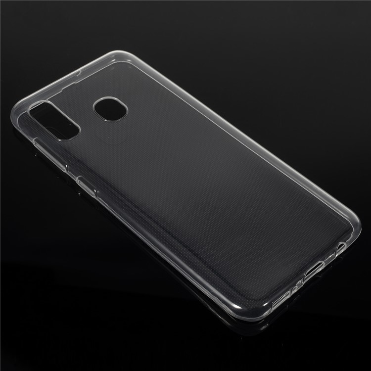 50Pcs 1.0mm Thickness Soft TPU Phone Casing for Samsung Galaxy A30/A20 - Transparent-3