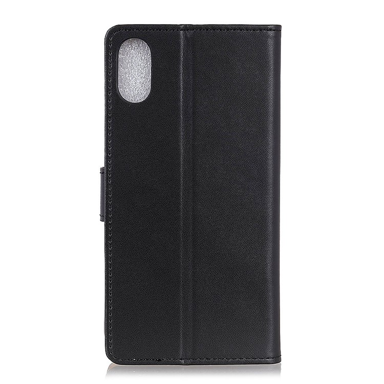 Wallet Stand Flip Magnetic PU Leather Phone Case for Samsung Galaxy A10e - Black-2