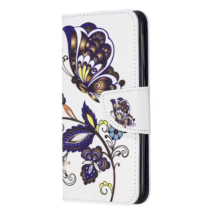 Pattern Printing Wallet Leather Stand Case for Samsung Galaxy A20e - Butterfly Pattern-2