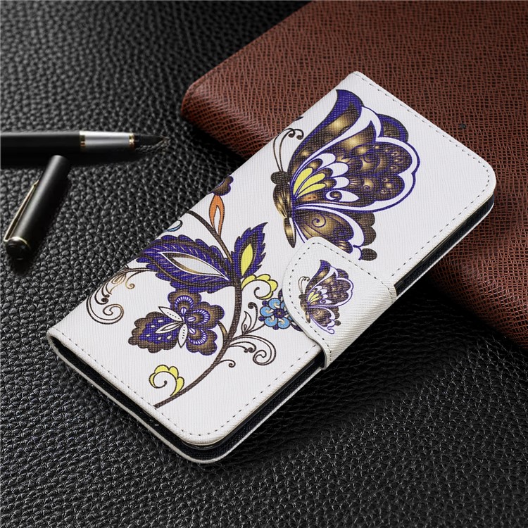 Pattern Printing Wallet Leather Stand Case for Samsung Galaxy A20e - Butterfly Pattern-7