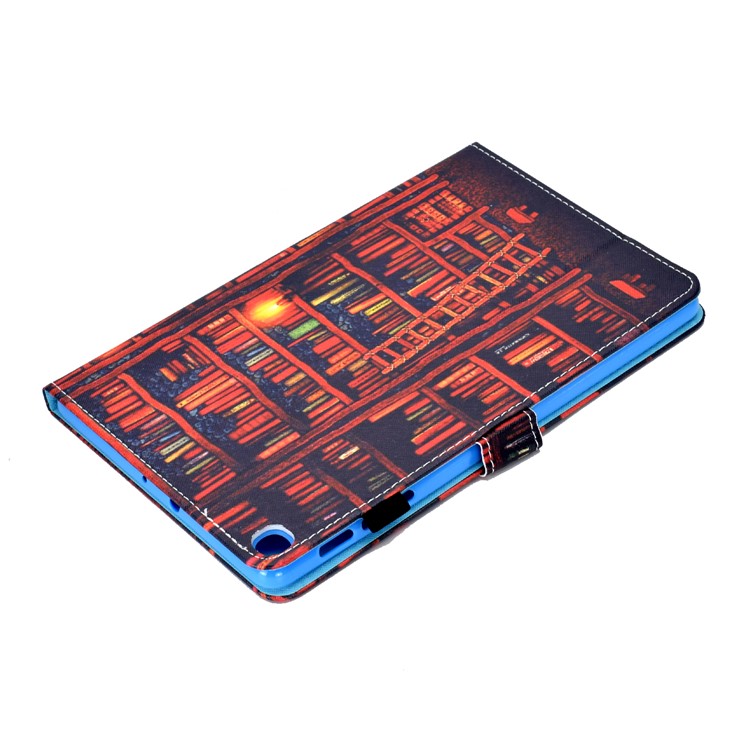Capa De Tablet De Couro Padrão De Impressão Com Slots De Cartão Para Samsung Galaxy Tab A 10.1 (2019) T515 / T510 - Estante De Livros-6