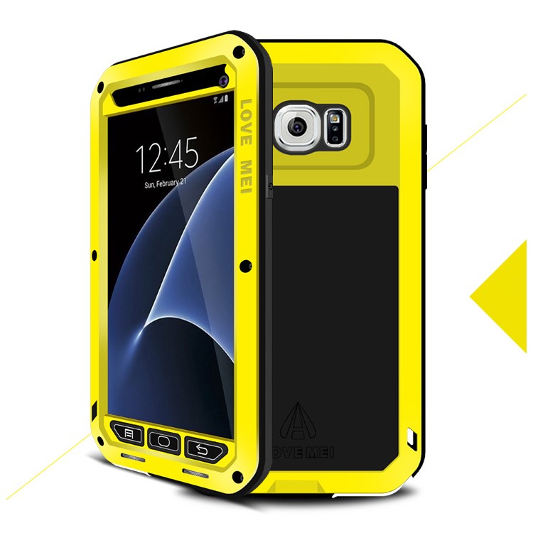 

LOVE MEI Shockproof Dropproof Dustproof Case for Samsung Galaxy S7 G930 - Yellow