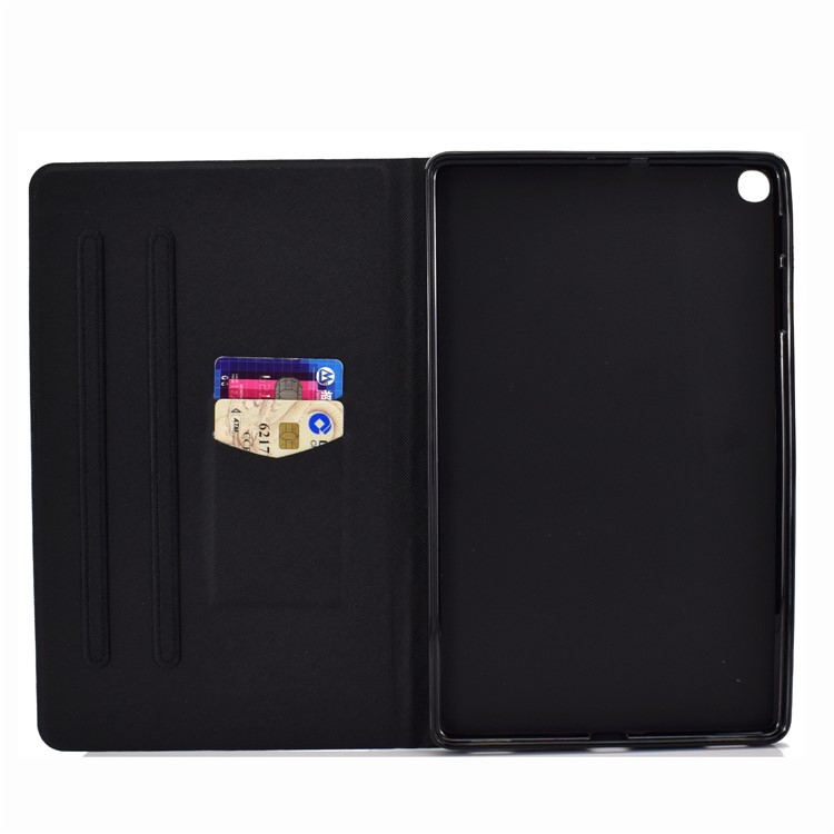 Patterned PU Leather Card Holder Stand Flip Case for Samsung Galaxy Tab A 8 (2019) - Fox-9