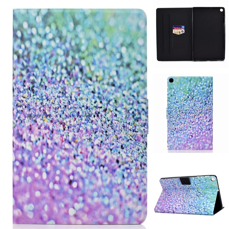

Patterned PU Leather Card Holder Stand Flip Case for Samsung Galaxy Tab A 8.0 (2019) with S Pen P200 P205 - Glitter Particles, Galaxy Tab A 8.0 (2019) with S Pen P200