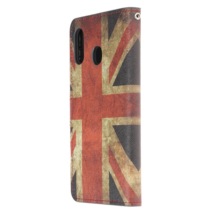 Pattern Printing Leather Wallet Stand Case for Samsung Galaxy A20/A30 - Vintage UK Flag-2