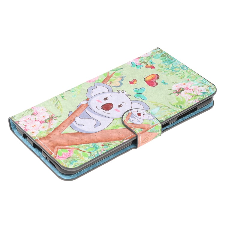 Pattern Printing Leather Wallet Case for Samsung Galaxy A50 - Koala-4