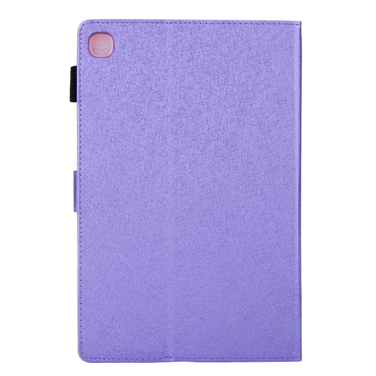 Lines Grain Card Slots Stand Flip Leather Tablet Protective Case for Samsung Galaxy Tab S5e SM-T720 - Purple-3