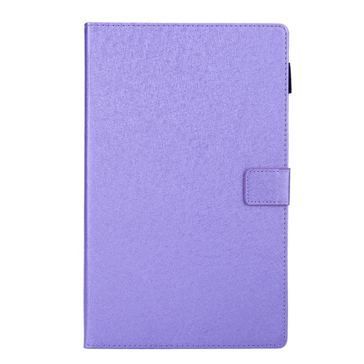 Linee di Schede Texture Slot Shell in Pelle Guscio Per Tablet Per Samsung Galaxy Tab A 10.5 (2018) SM-T590 / SM-T595 - Viola