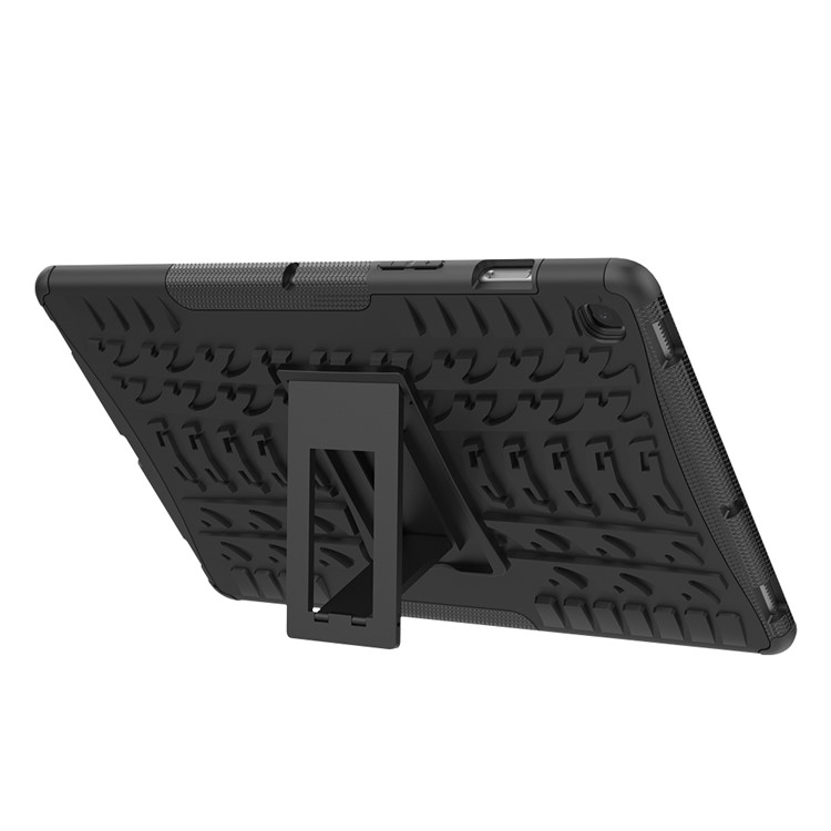 Anti-slip PC + TPU Hybrid Case with Kickstand for Samsung Galaxy Tab S5e SM-T720 - Black-5