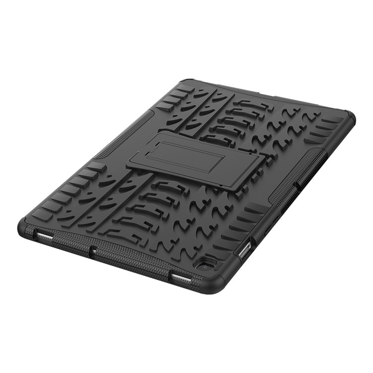 Anti-slip PC + TPU Hybrid Case with Kickstand for Samsung Galaxy Tab S5e SM-T720 - Black-6