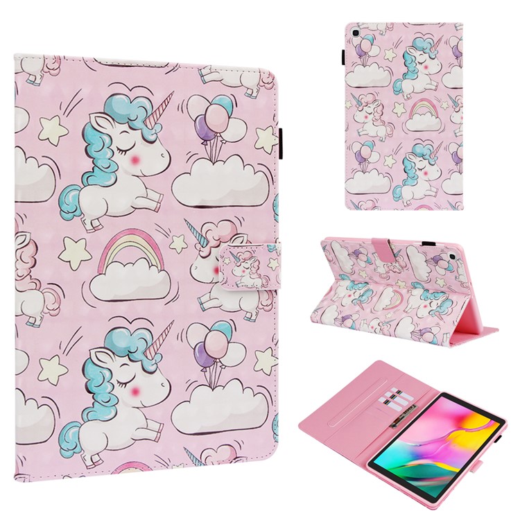 

Pattern Printing Leather Wallet Case for Samsung Galaxy Tab A 10.1 (2019) T510/T515 - Style B, Galaxy Tab A 10.1 (2019)
