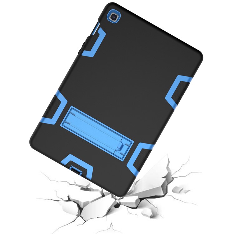 Shock Proof Hybrid TPU + PC Tablet Cover with Kickstand for Samsung Galaxy Tab S5e SM-T720 - Black / Baby Blue-7
