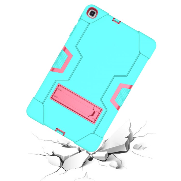 Shock Proof Hybrid TPU + PC Tablet Cover with Kickstand for Samsung Galaxy Tab A 10.1 (2019) - Cyan / Rose-7
