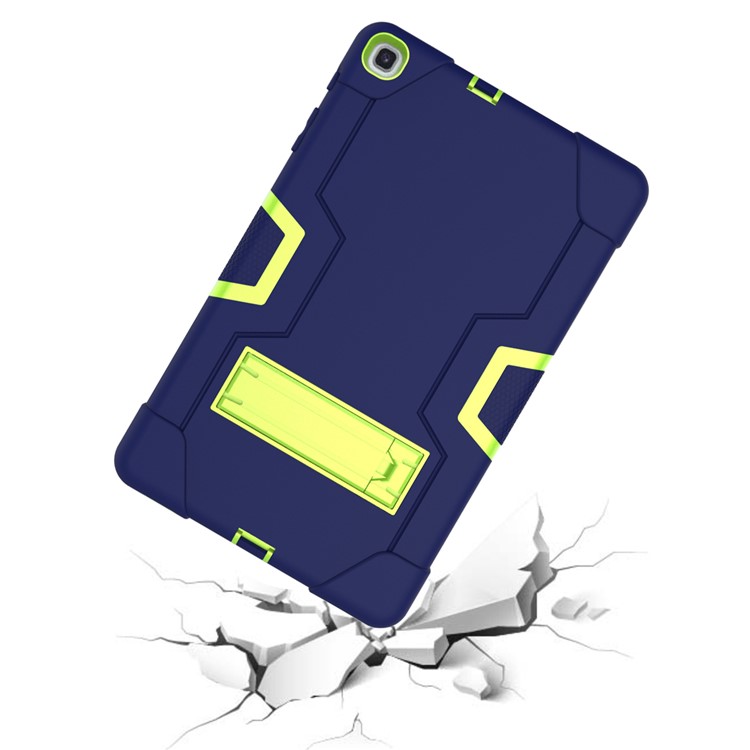 Shock Proof Hybrid TPU + PC Tablet Cover with Kickstand for Samsung Galaxy Tab A 10.1 (2019) - Dark Blue / Green-7