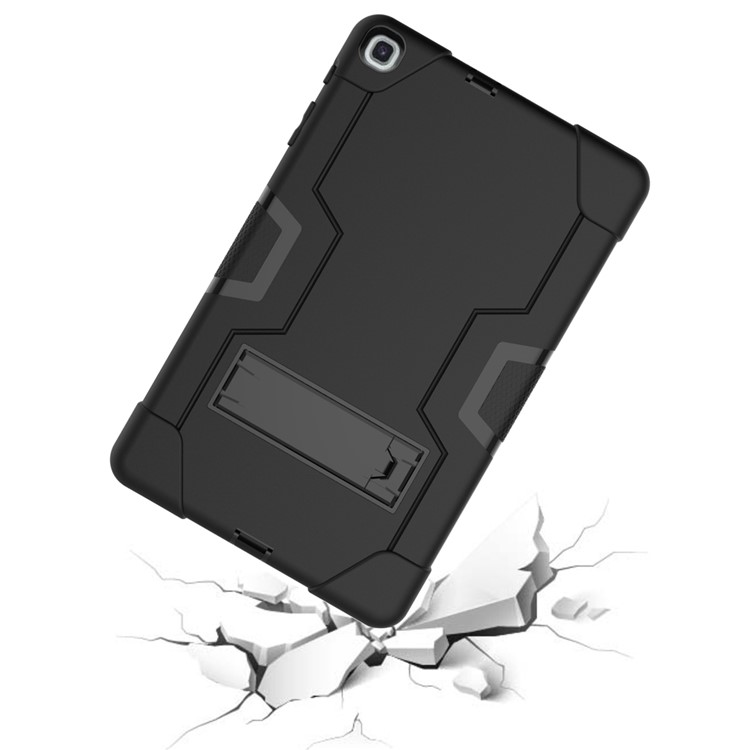 Shock Proof Hybrid TPU + PC Tablet Cover with Kickstand for Samsung Galaxy Tab A 10.1 (2019) - All Black-7