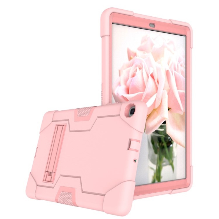 Shock Proof Hybrid TPU + PC Tablet Cover with Kickstand for Samsung Galaxy Tab A 10.1 (2019) - Pink-2
