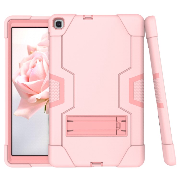 Shock Proof Hybrid TPU + PC Tablet Cover with Kickstand for Samsung Galaxy Tab A 10.1 (2019) - Pink-5