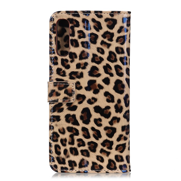 Leopard Pattern Wallet Leather Mobile Phone Case Cover for Samsung Galaxy A50-3