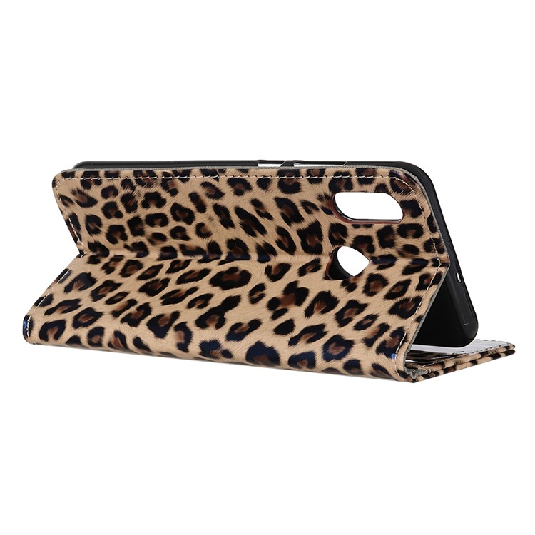 Leopard Wallet Leather Phone Case Cover for Samsung Galaxy A20/A30-4