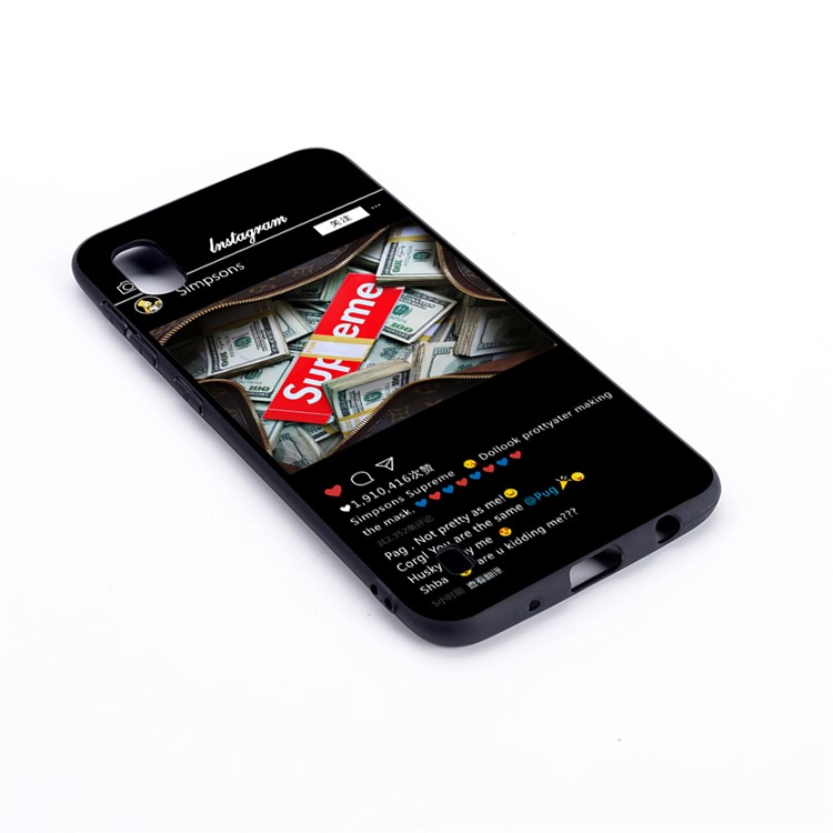Pattern Printing Flexi Matte TPU Phone Cover for Samsung Galaxy A10 - Instragram Pattern-3
