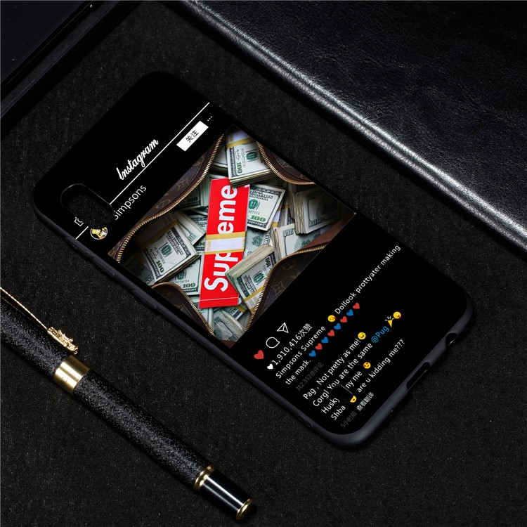 Pattern Printing Flexi Matte TPU Phone Cover for Samsung Galaxy A10 - Instragram Pattern-4
