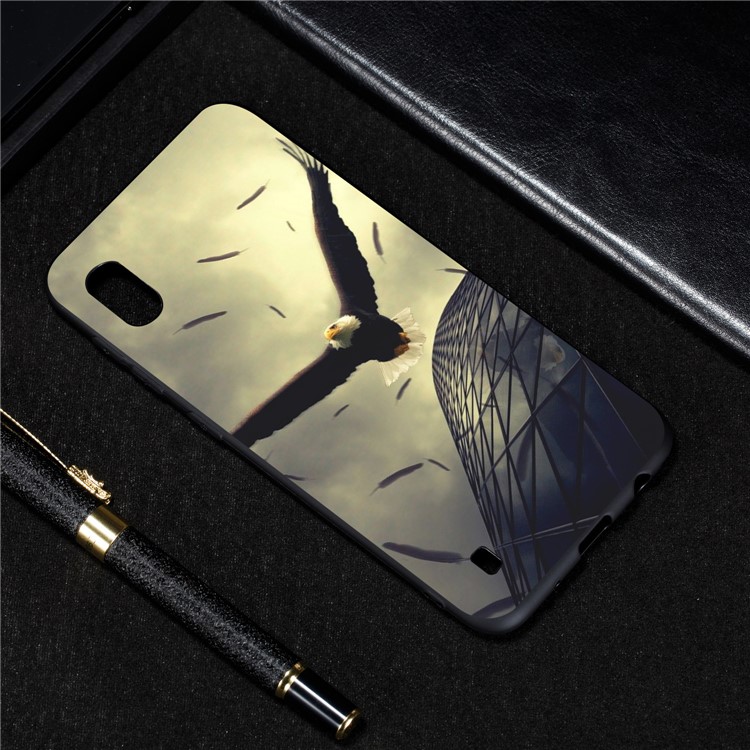 Stampa Modello Flexi Matte TPU Cover Per Samsung Galaxy A10 - Aquila-4