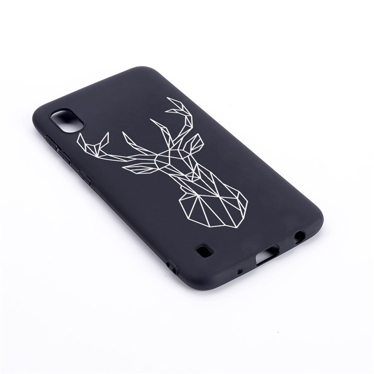 Pattern Printing Flexi Matte TPU Phone Cover for Samsung Galaxy A10 - Elk-3