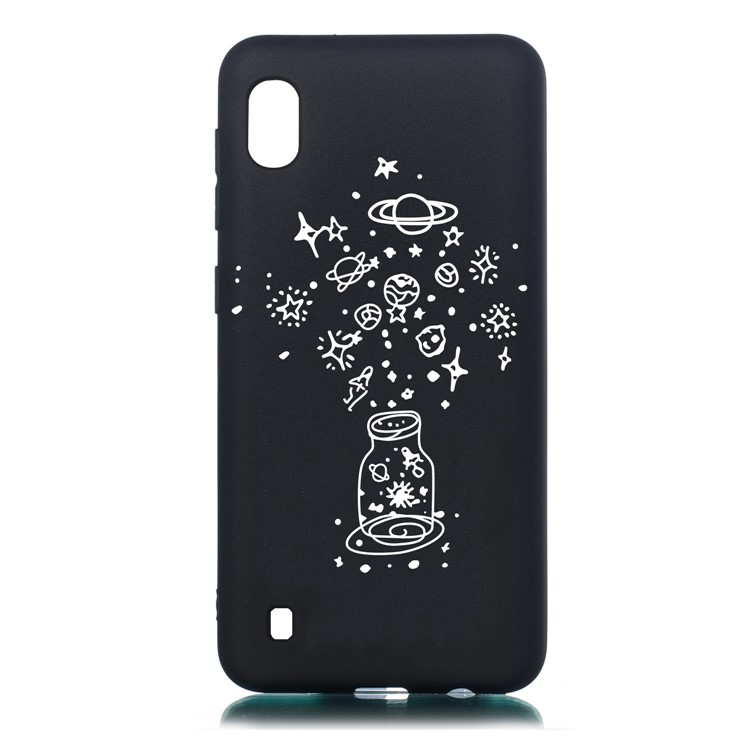 Pattern Printing Flexi Matte TPU Phone Cover for Samsung Galaxy A10 - Wishing Bottle-1
