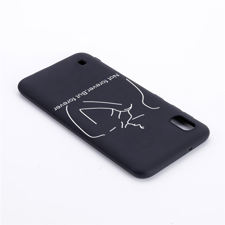 Pattern Printing Flexi Matte TPU Phone Cover for Samsung Galaxy A10 - Not Forever But Forever-2
