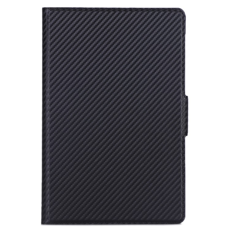 WY-606C Ultra-thin Carbon Fiber Texture PU Leather Stand Cover Case for Samsung Galaxy Tab S5e SM-T720 - Black-12