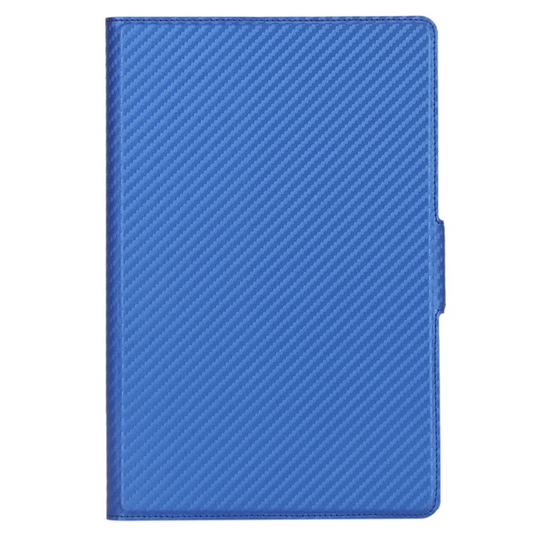 WY-606C Ultra-thin Carbon Fiber Texture PU Leather Stand Cover Case for Samsung Galaxy Tab S5e SM-T720 - Blue-12